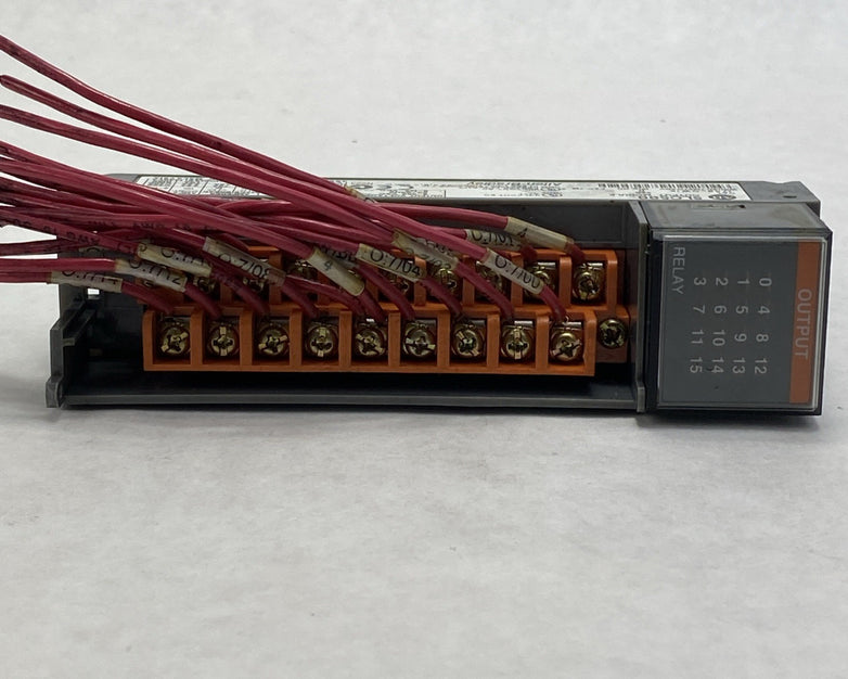 Allen-Bradley SLC500 Output Module 1746-OW16 Ser. D - Missing Cover And Untested