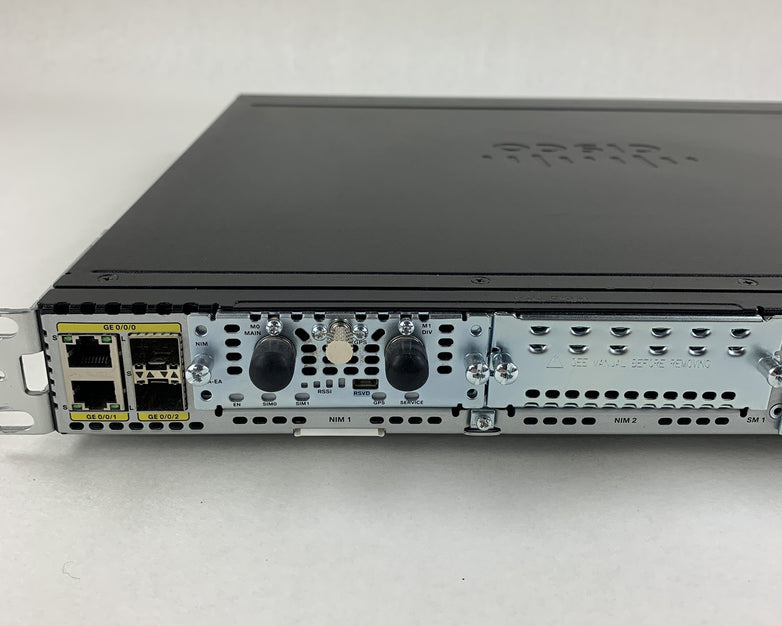 Cisco ISR4331/K9 Router Tested Reset W/ IPBase SecurityK9 License Rack Ears