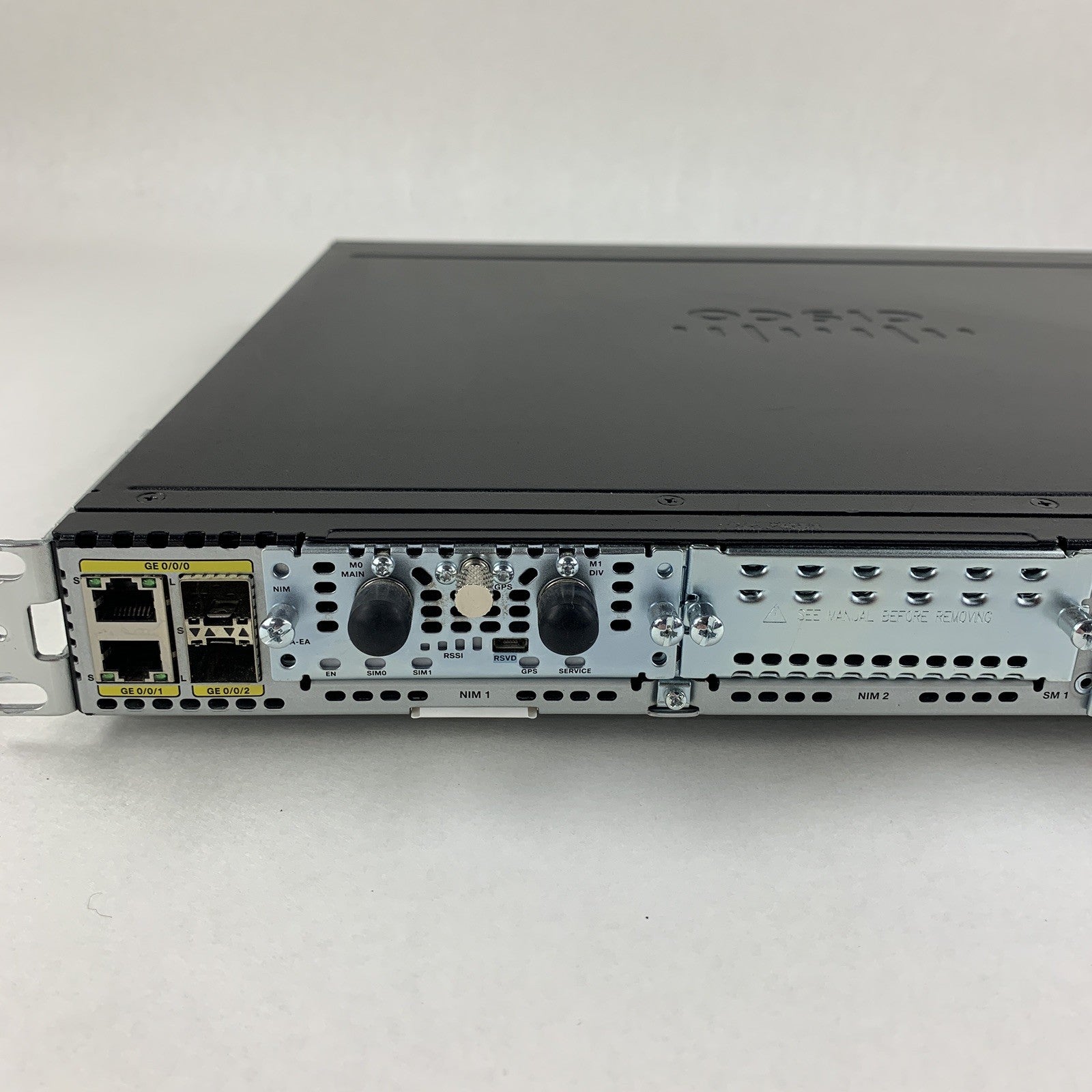 Cisco ISR4331/K9 Router Tested Reset W/ IPBase SecurityK9 License Rack Ears