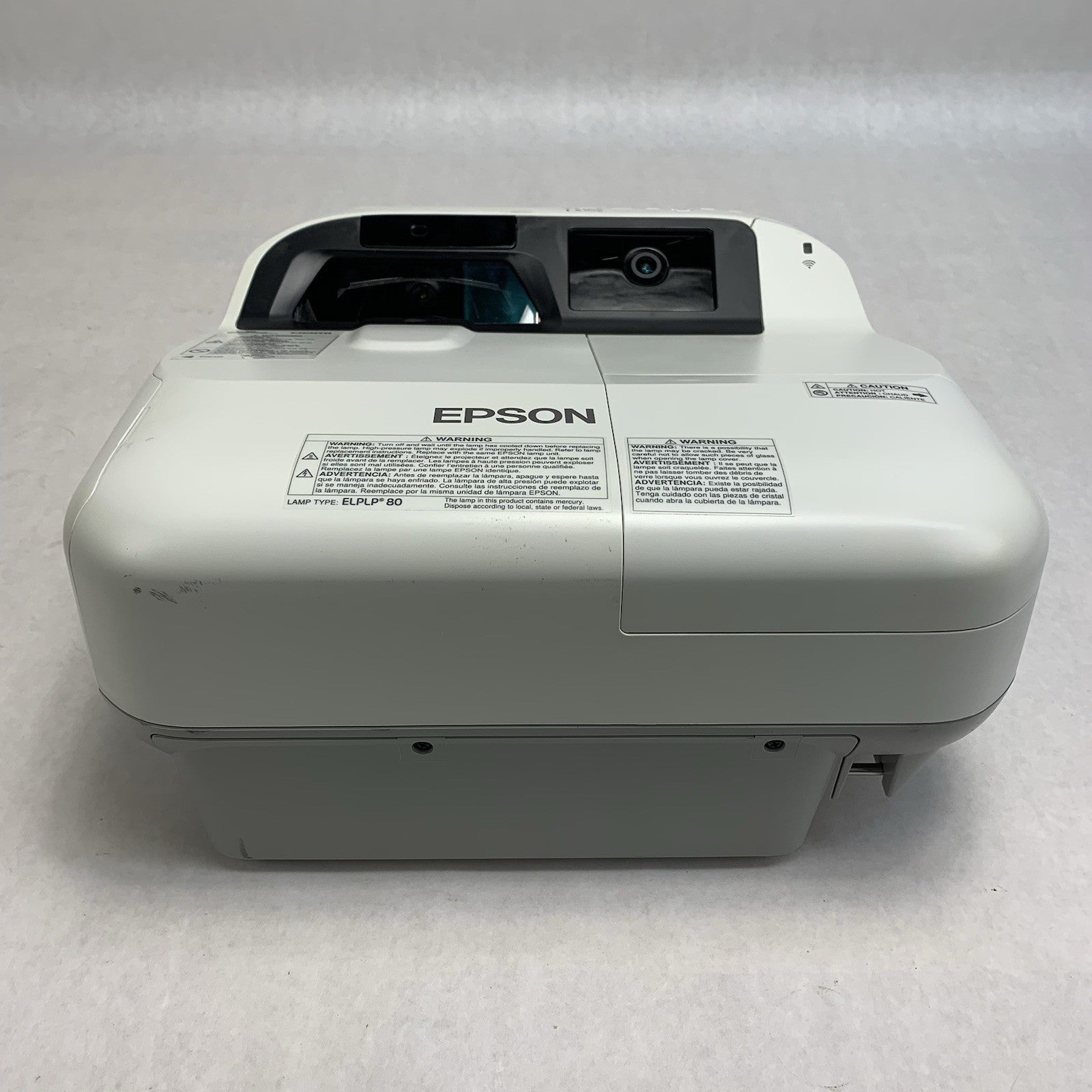 Epson H599A BrightLink 595Wi LCD Lamp Projector 691 Lamp Hours - No Remote1