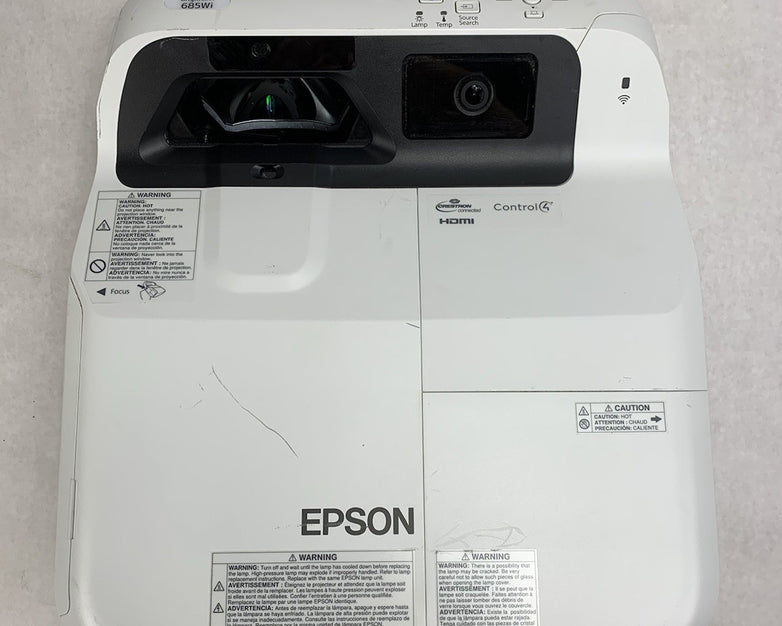Epson H741A BrightLink 685Wi LCD Projector 4281 Lamp Hours