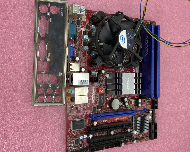 MicroStar MS-7529 Motherboard Intel Celeron E3400 2.6GHz 4GB RAM w/IO Shield