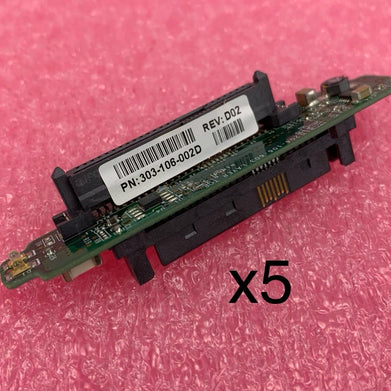 EMC 303-106-002D Rev D02 Server HDD Interposer Connection Board (Lot of 5)