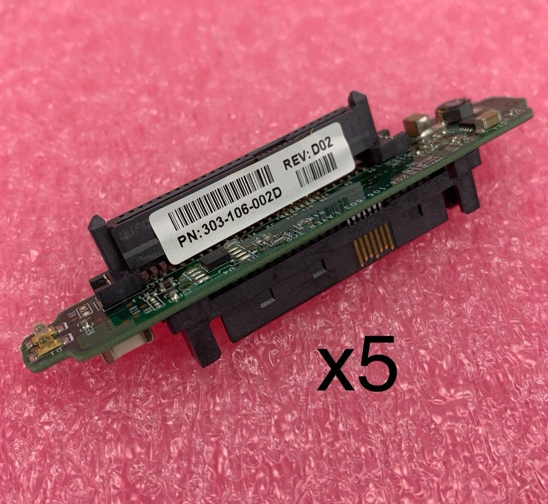 EMC 303-106-002D Rev D02 Server HDD Interposer Connection Board (Lot of 5)