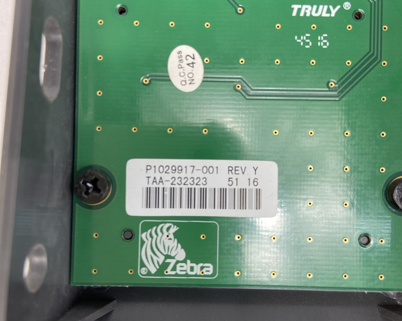 Zebra Front Control Cover Panel and Keypad  P1037974-031 for ZT230 Label Printer