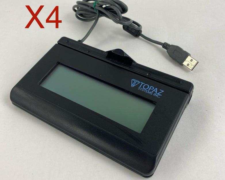 Topaz T-L462-HSB-R USB Signature Pad No Stylus Lot of 4 Parts or Repair
