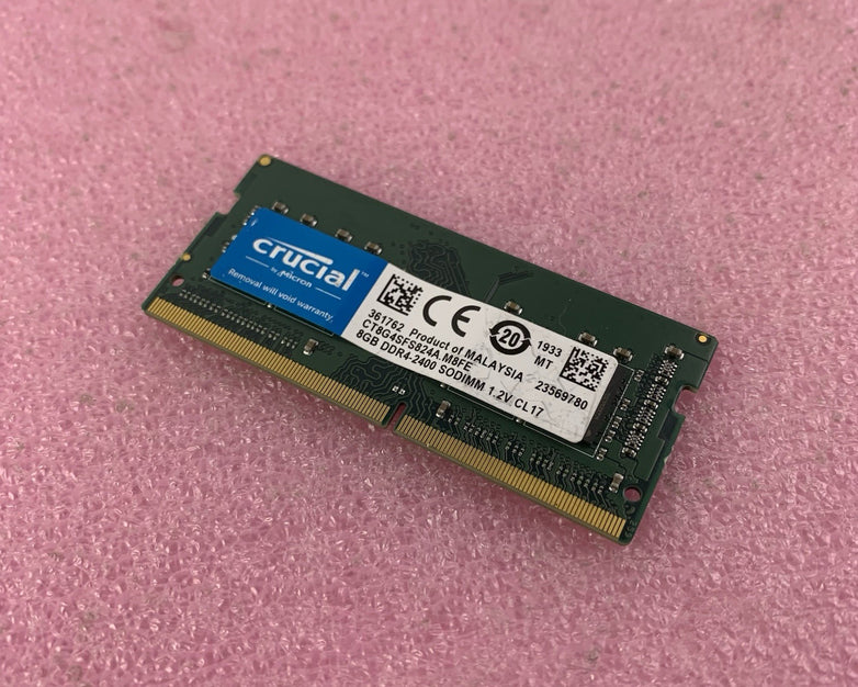 Crucial Micron 8GB DDR4-2400 SODIMM 1.2V CL 17 - Untested