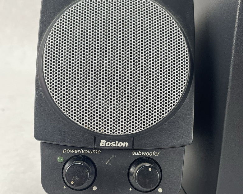 Boston Acoustics BA745 Computer Speaker System Sub & 2 Satellites Tested