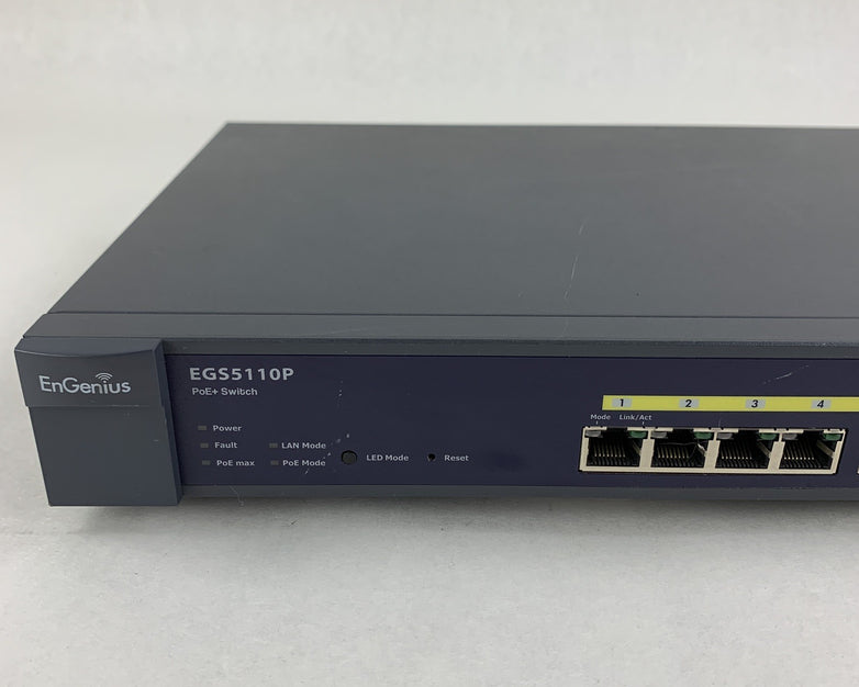EnGenius EGS5110P 8 port Gigabit PoE Smart Switch Tested Reset