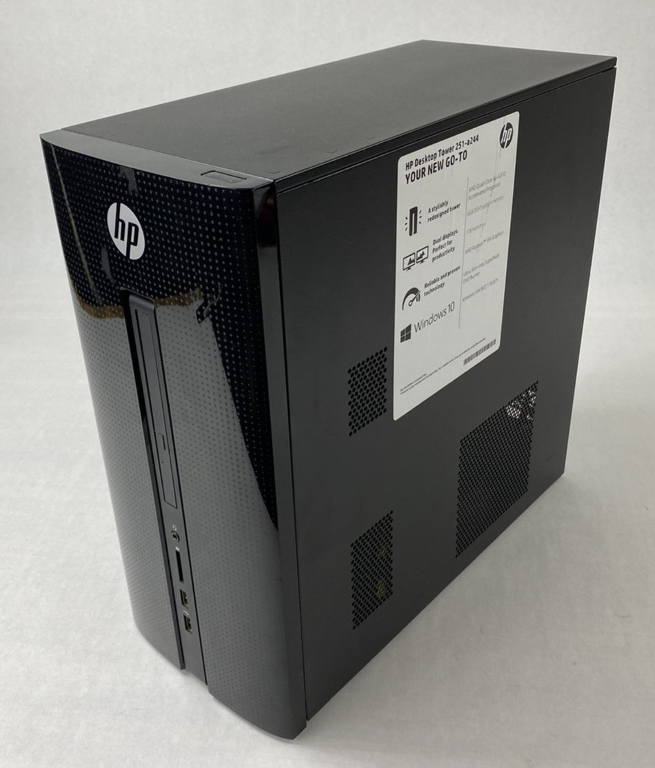 HP 251-A244 MT AMD A6-6310 1.80GHz 6GB RAM No HDD No OS No PSU/AC Adapter
