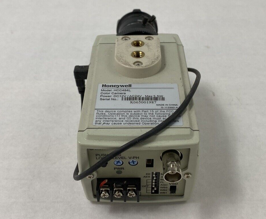 Honeywell HCC484L CCTV Color Camera 1/3" 1.8-3.6mm Lens For Parts or Repair