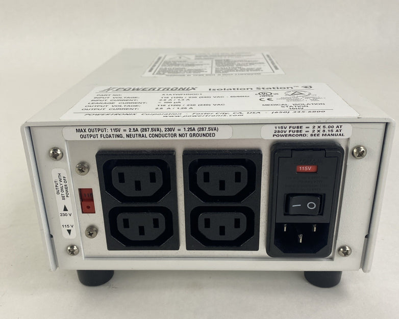 Powertronix Z1ATWFHNOC1 Isolation Station 115 / 230VAC 2.5A / 1.25A - Untested