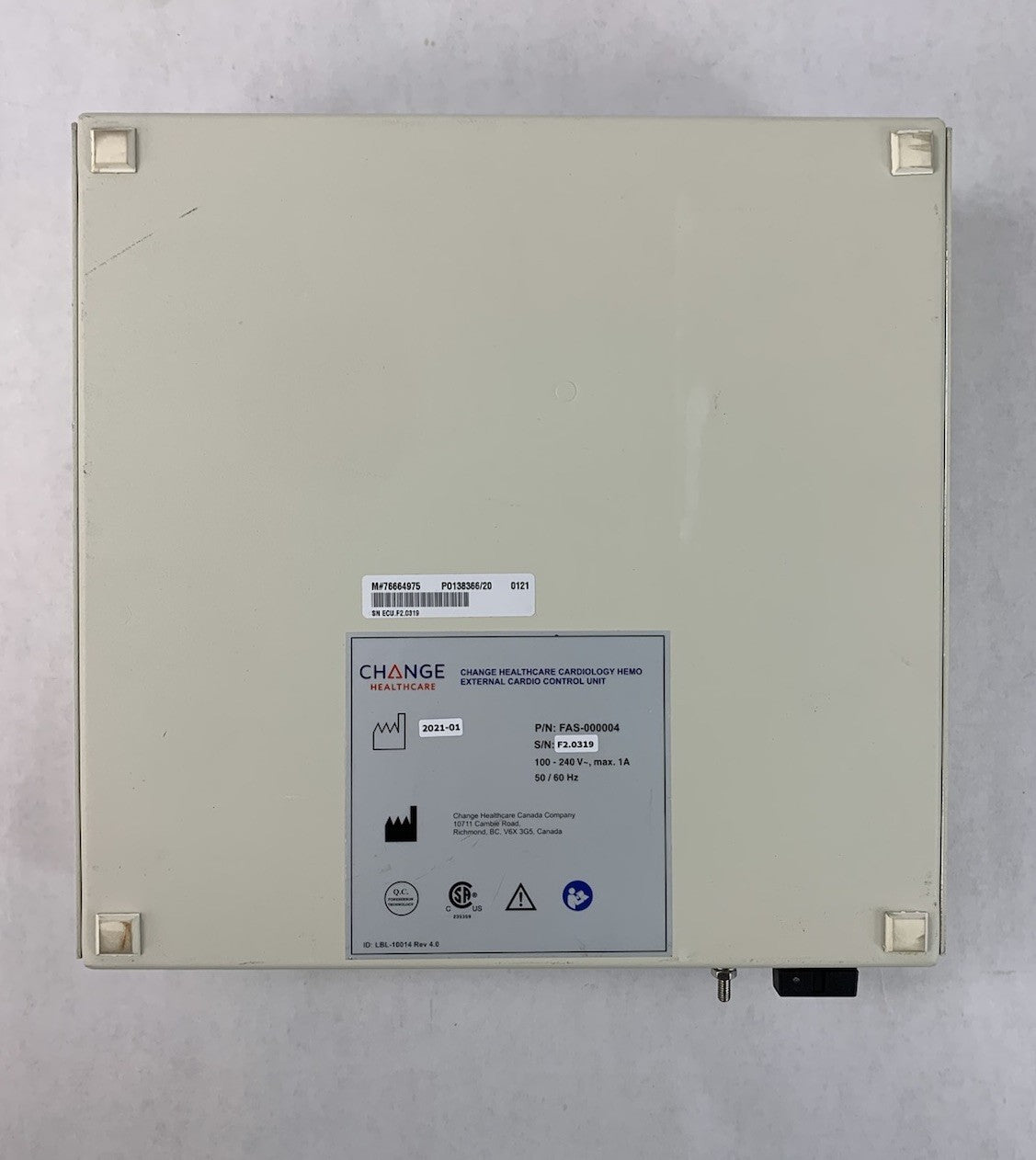 Change Healthcare FAS-000004 External Cardio Control Unit - Power Tested11