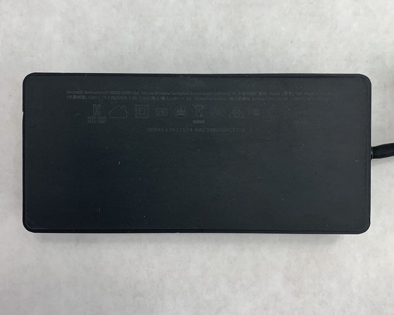 Microsoft 1661 15V 6A Docking Station (Lot of 2)