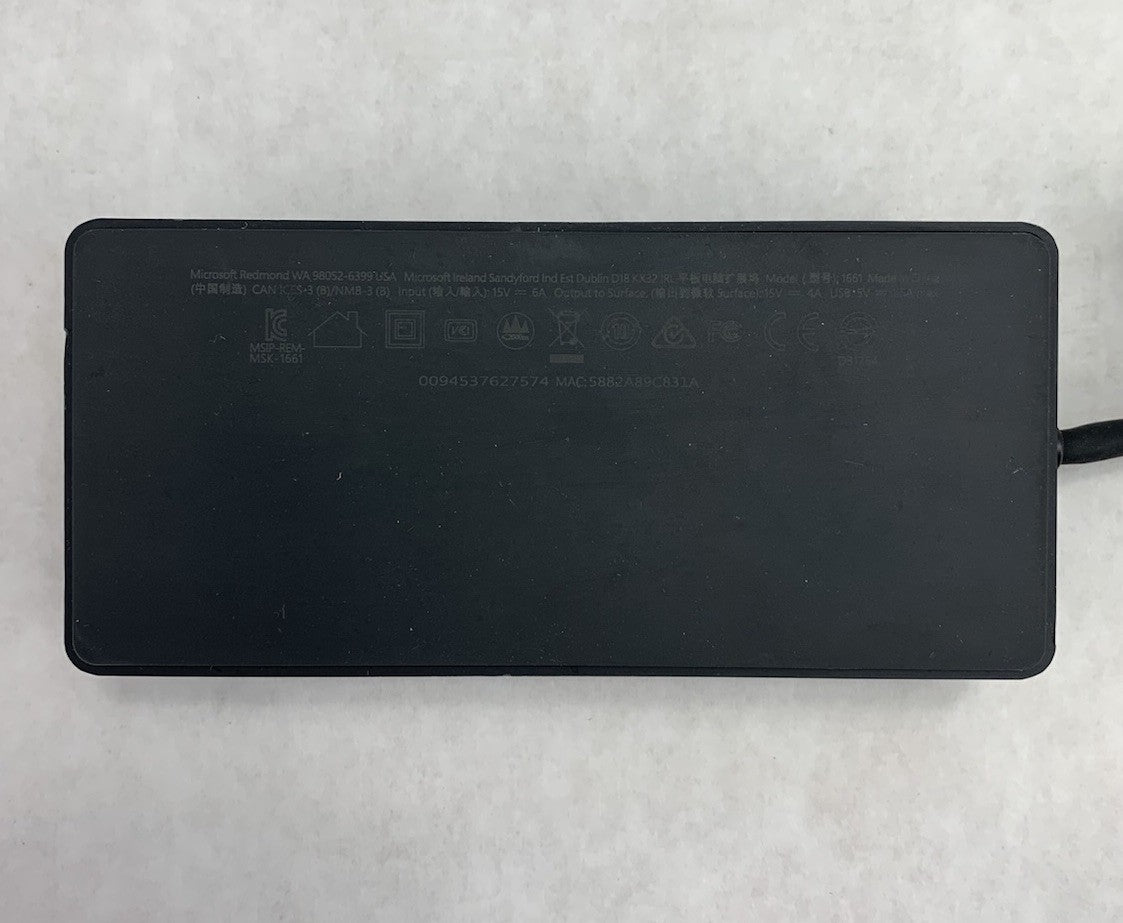 Microsoft 1661 15V 6A Docking Station (Lot of 2)6