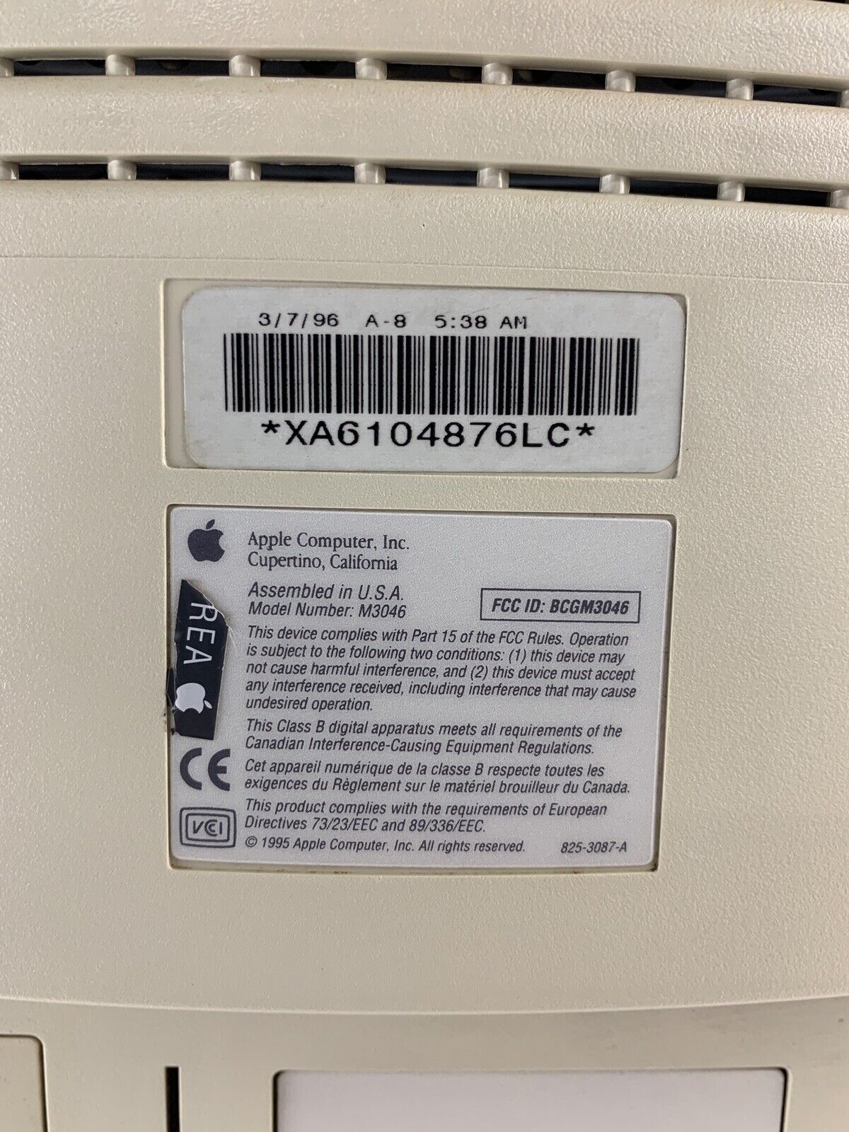 Power Macintosh 5200/75LC PowerPC Computer Power PC 603 75 Mhz Ram No OS No HDD