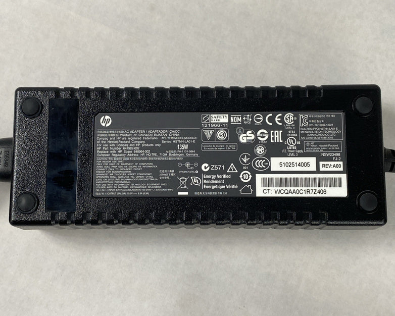 HP HSTNN-LA01-E 135W 19.5V 6.9A 7.4mm Barrel AC Power Adapter (Lot of 10)