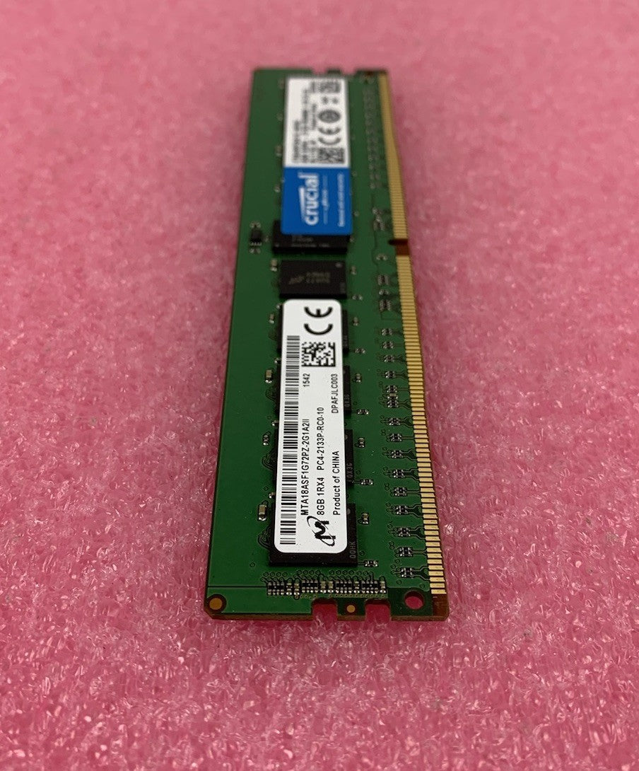Crucial 8GB (1 x 8GB) PC4-17000 DDR4-2133 Memory CT8G4DFS8213.C8FBD1 (Lot of 4)