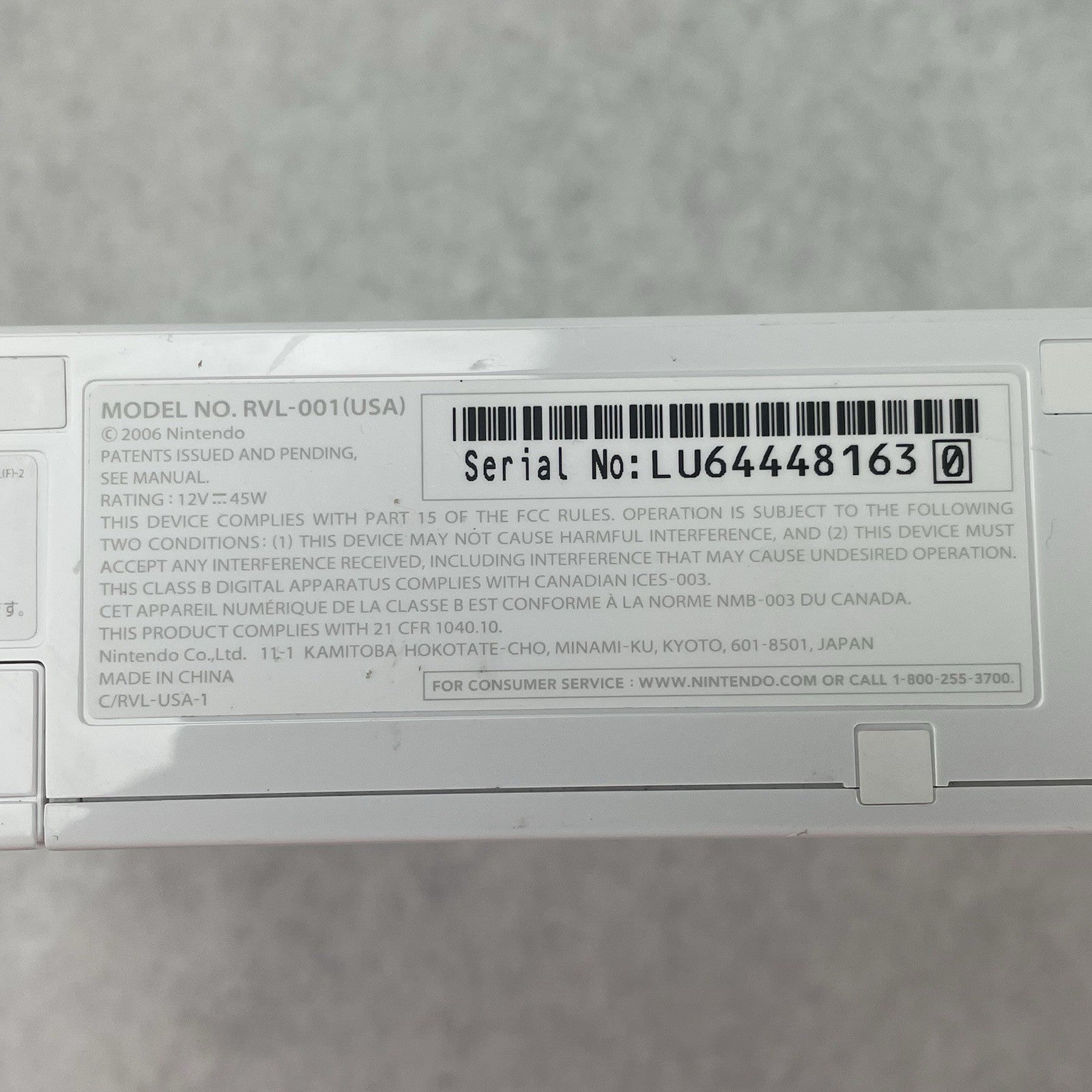 Nintendo Wii White Console No. RVL-001 Tested & Reset13