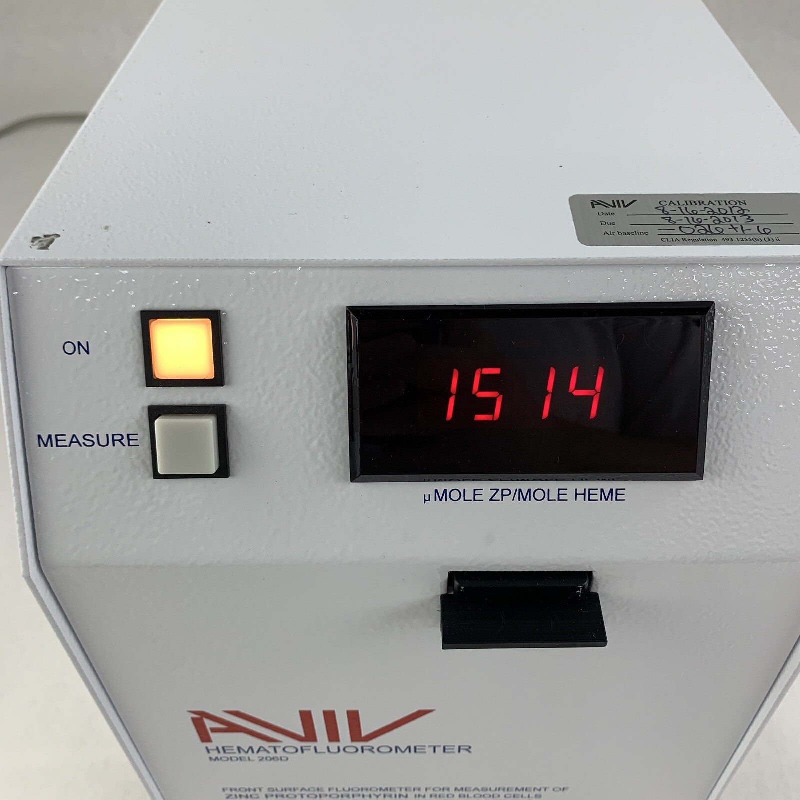 AVIV 206D Biomedical Hematofluorometer Power Tested