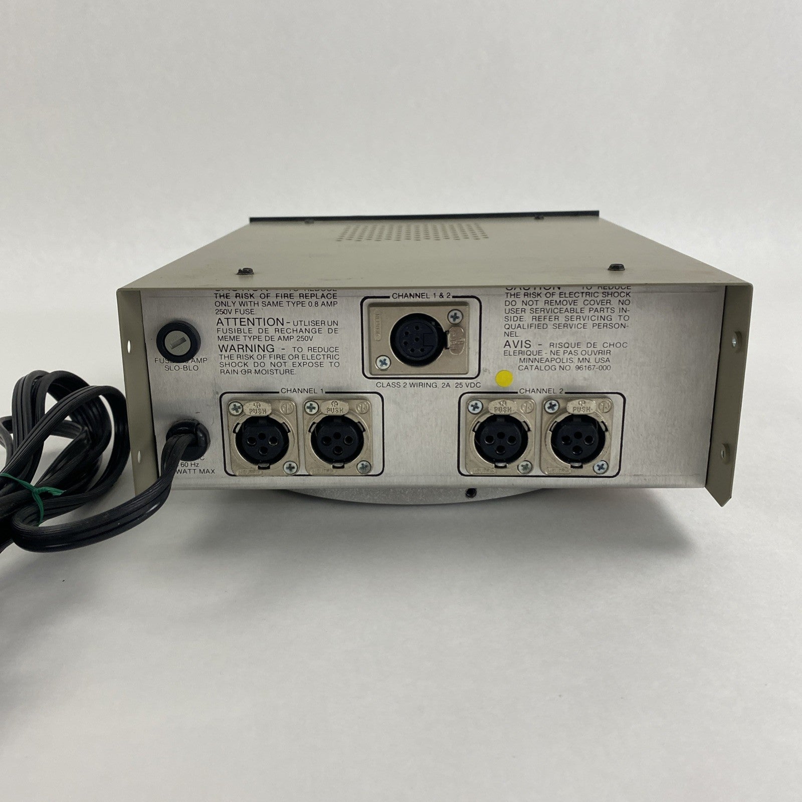 Telex PS-2L Two Channel Power Supply Power Tested5