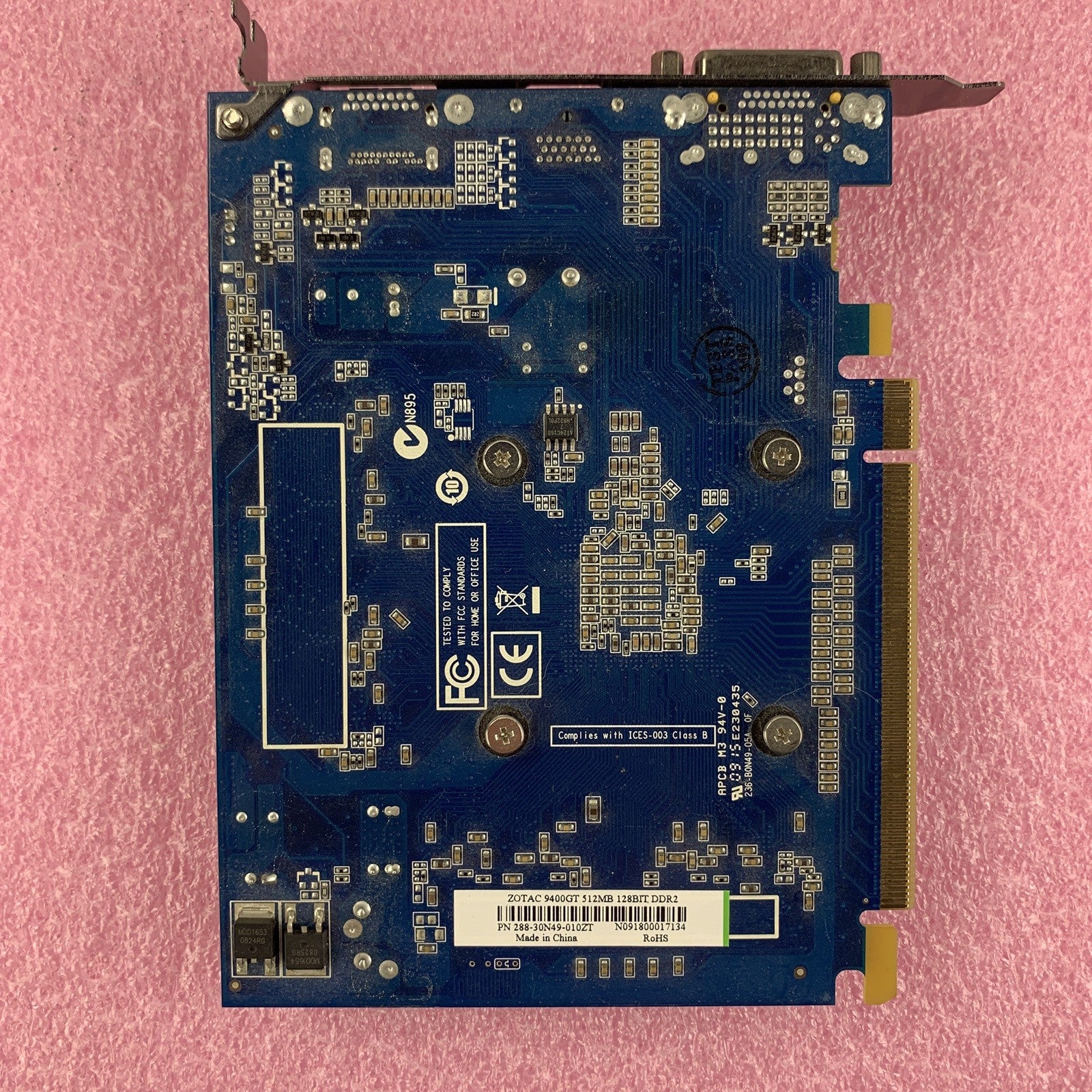 Zotac GeForce 288-30N49-010ZT 9400GT 512MB 128bit DDR2 DVI VGA Video Card