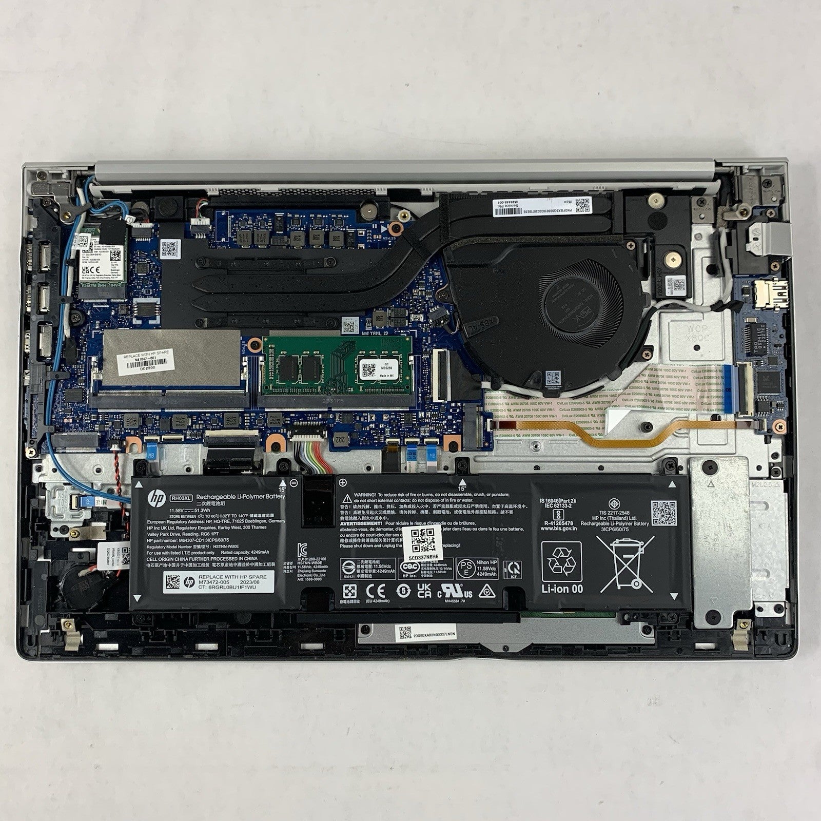 HP EliteBook 655 G10 15.6" AMD Ryzen 7 Pro 7730U 2GHz 8GB RAM No SSD/OS/AC Dent12
