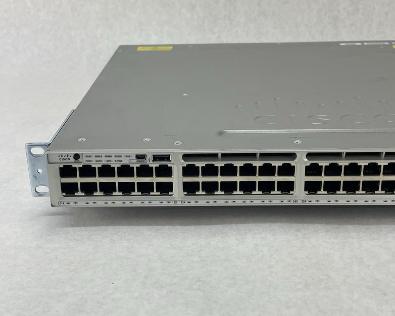 Cisco Catalyst WS-C3850-48P-S V07 48-Port Gigabit PoE+ - Tested