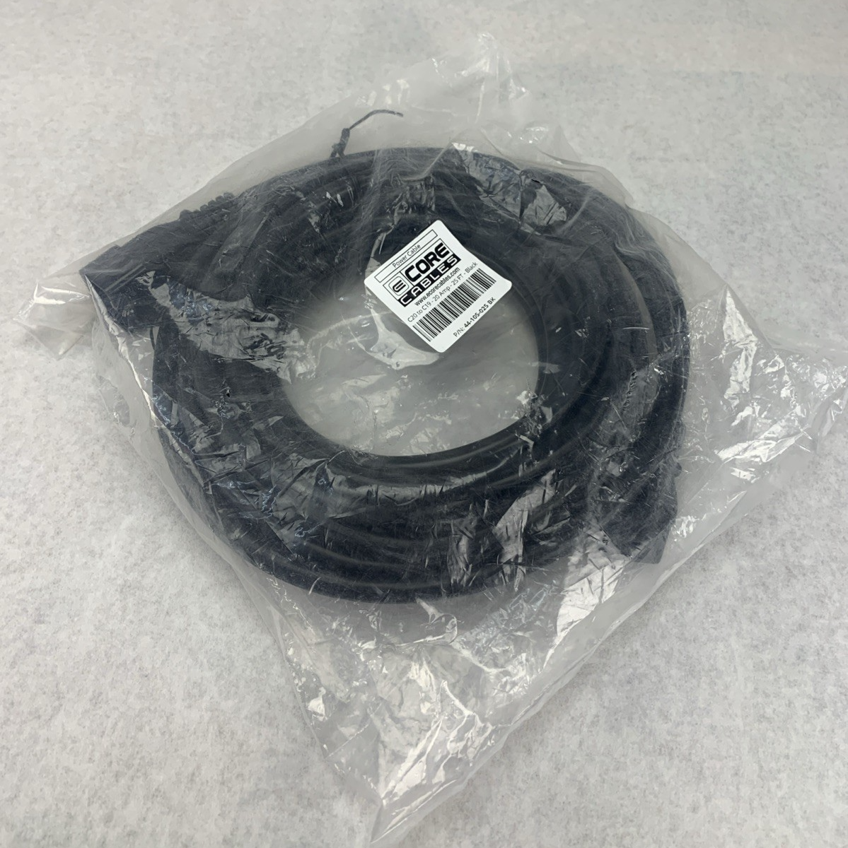 E Core Cables 44-105-025 BK C20 to C19 20Amp 25ft Black Power Cable0