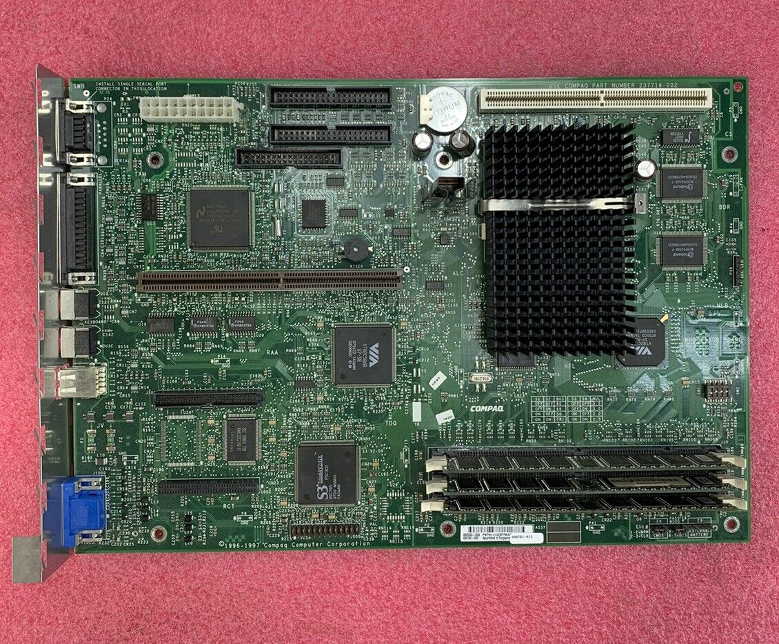 Compaq 007426-012 Motherboard Intel Pentium MMX 166MHz 48MB RAM