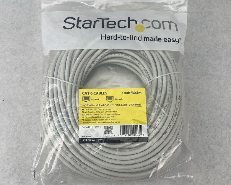 StarTech 100ft CAT6 Ethernet Cable