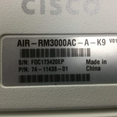 Cisco AIR-CAP3602I-A-K9 Aironet 802.11n AP with AIR-RM3000AC-A-K9
