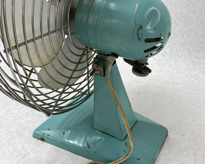 Vintage Superior Electric 1000 Teal Table Fan Base No 1047