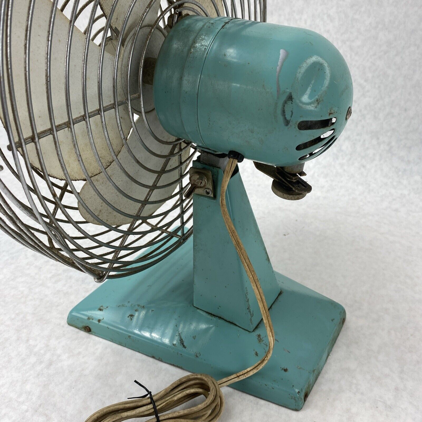 Vintage Superior Electric 1000 Teal Table Fan Base No 1047
