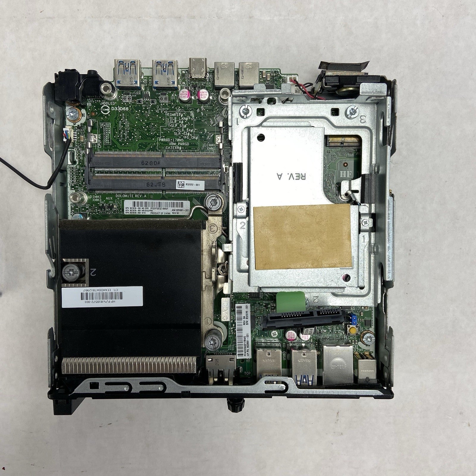 HP ProDesk 600 G2 MFF Intel Core i5-6500T 2.5GHz 0GB RAM No AC/HDD/OS10