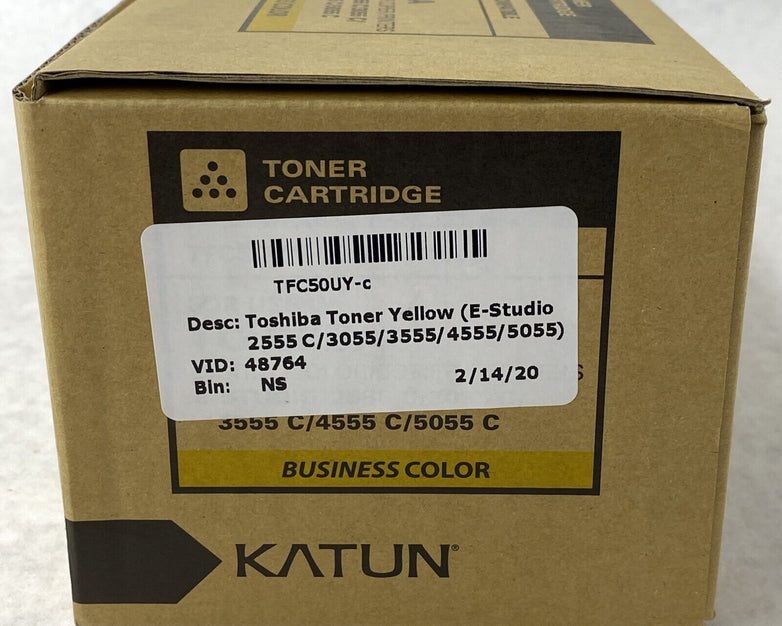Katun TFC50UY Compatible Yellow Toner Cartridge For Toshiba E-Studio Printers