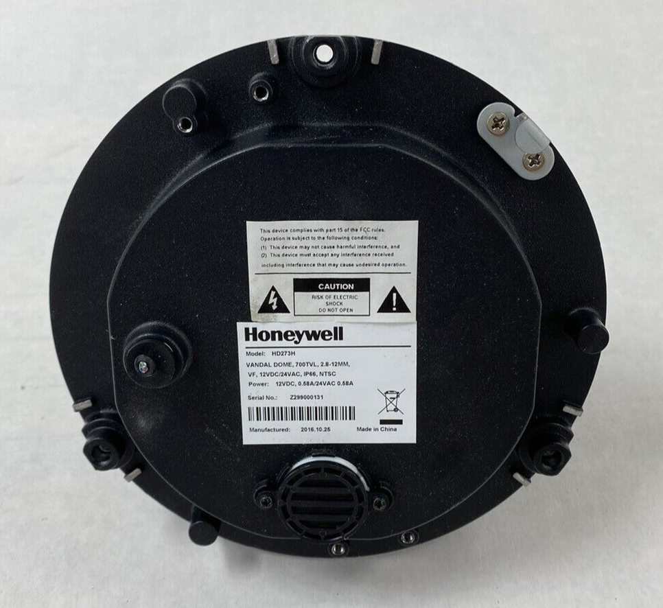 Honeywell HD273H Day/Night Dome Camera Untested For Parts or Repair