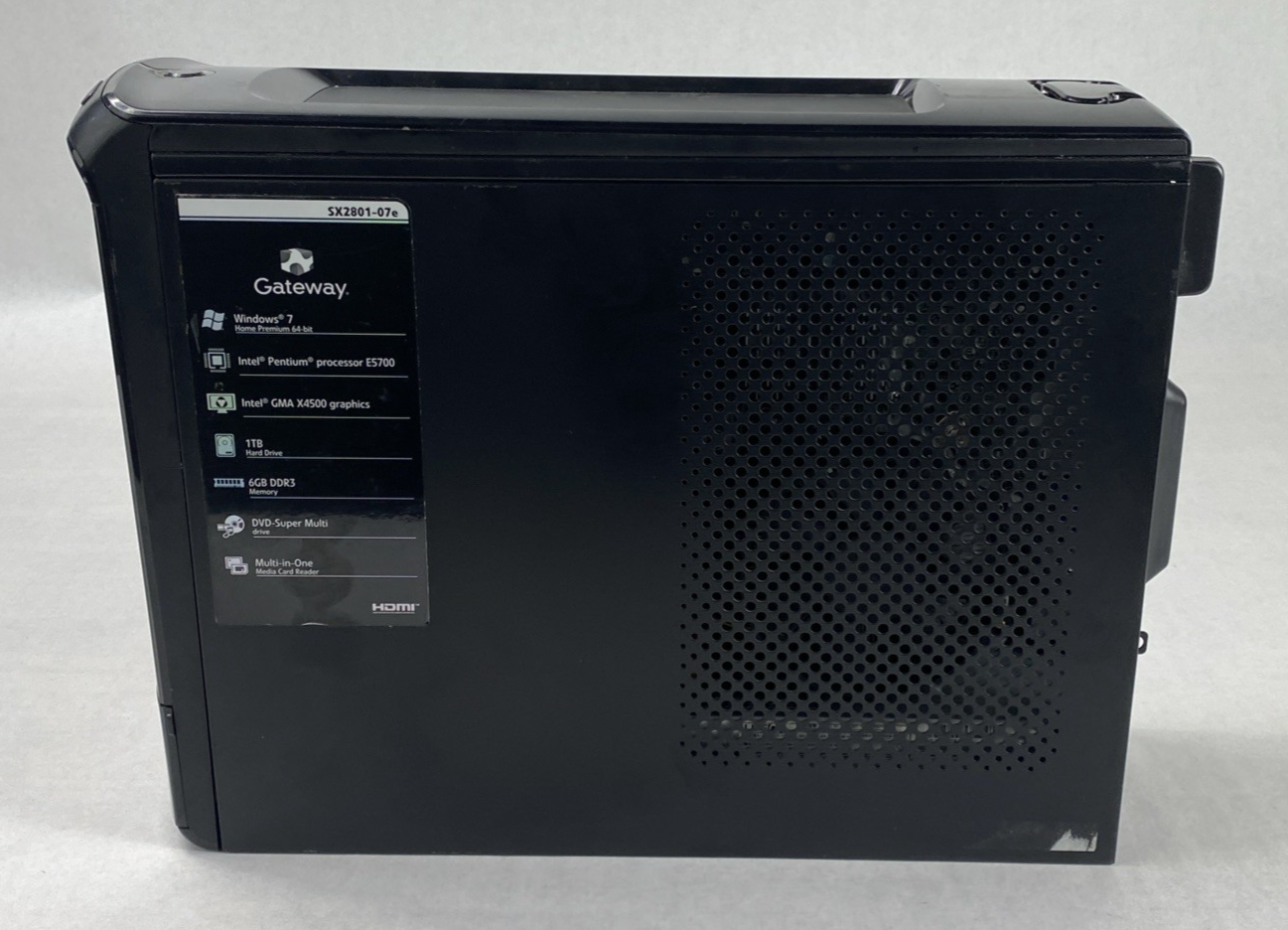 Gateway SX2801 SFF Pentium Dual-Core E5700 3.00GHz 6GB RAM No HDD No OS
