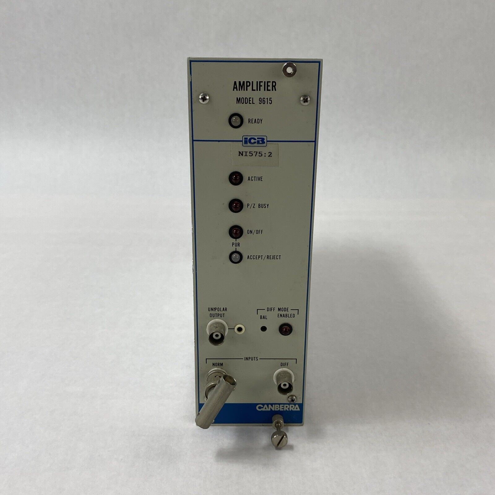 Canberra 9615 ICB Amplifier Nim Module