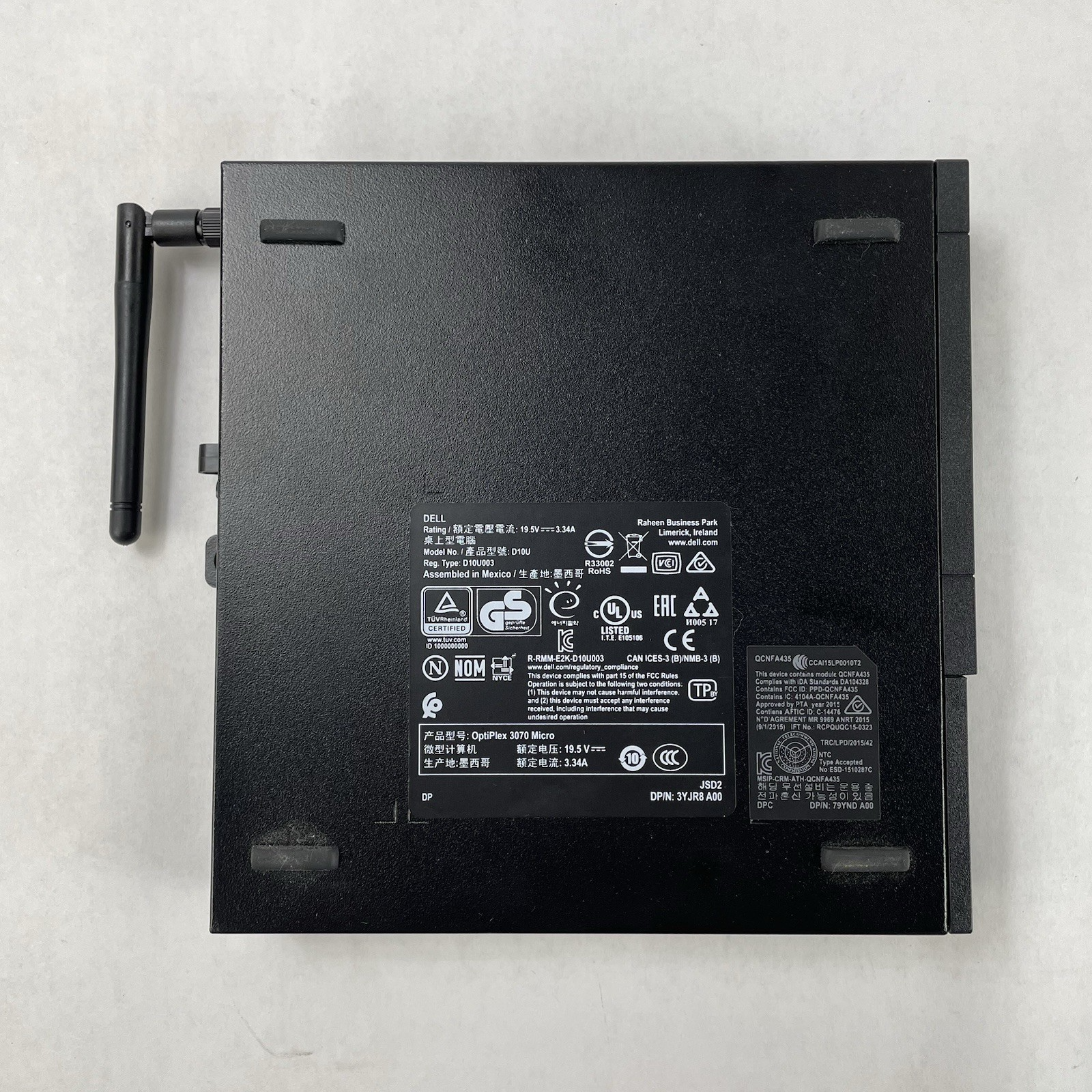 Dell Optiplex 3070 Micro i5-9500T 2.20 GHz 8 GB RAM No W/AC SSD/OS9