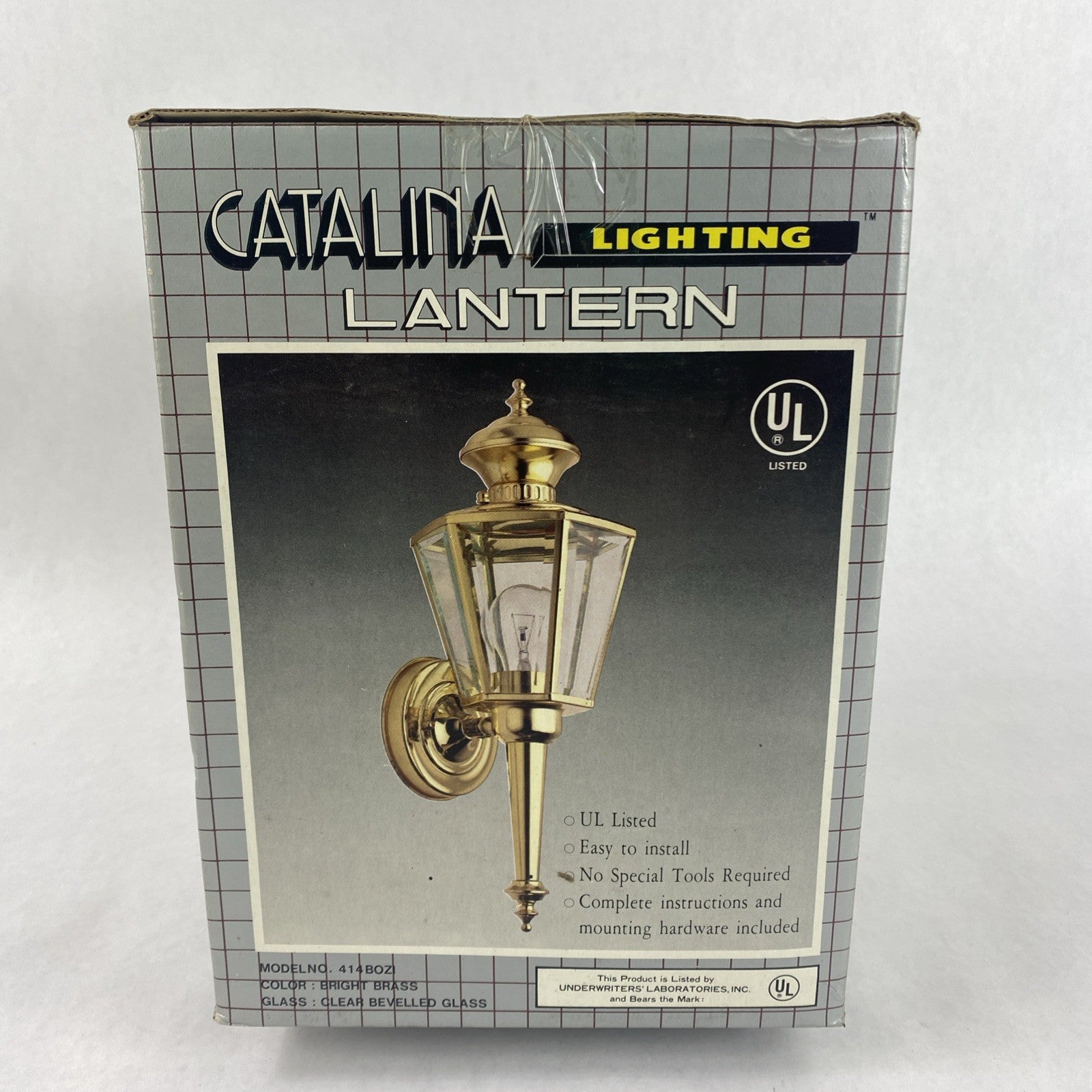 Catalina 414BOZI Lighting Lantern Bright Brass Color2