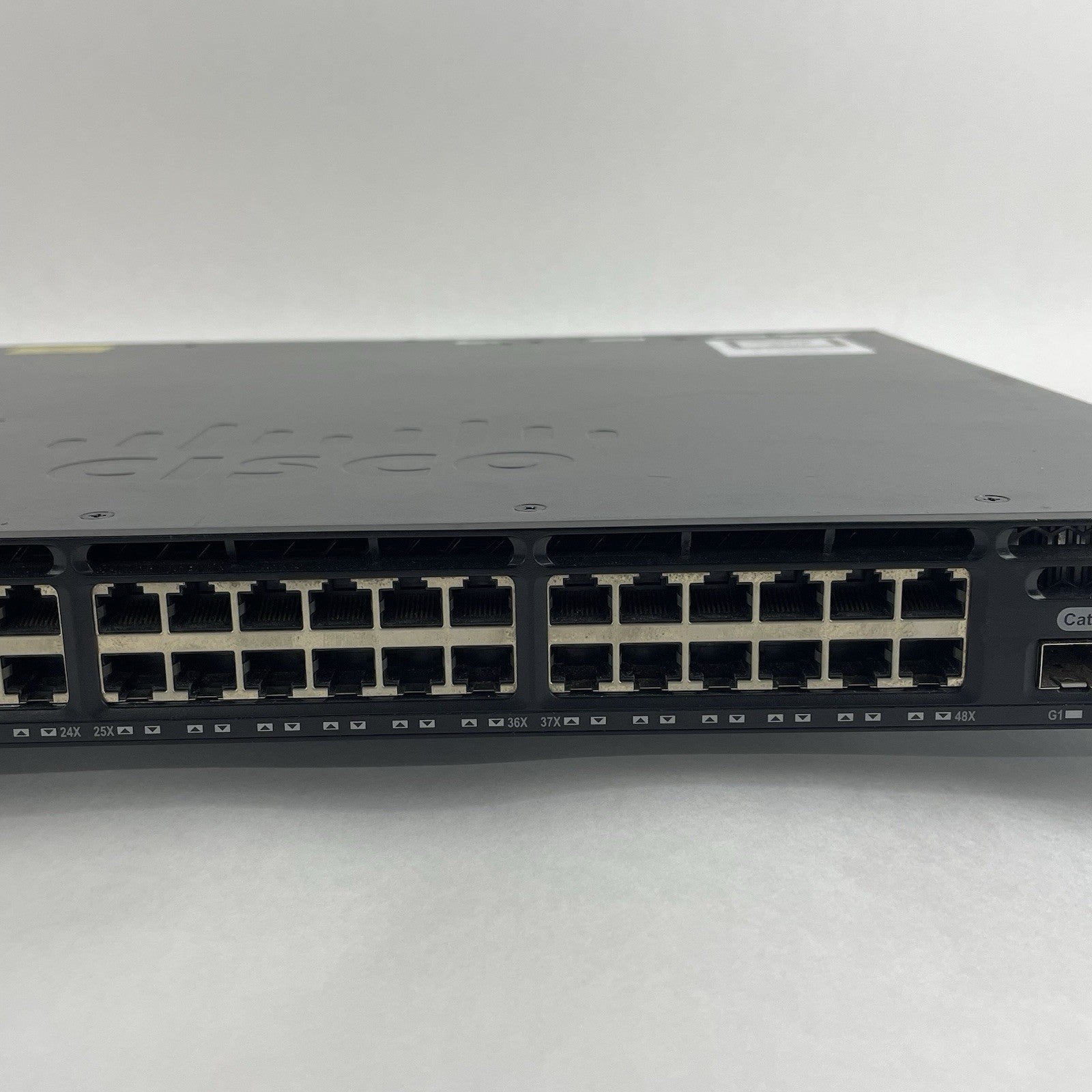 Cisco WS-C3650-48PS-S V01 Catalyst 3650 48-Port PoE+ 4x1G  Tested & Reset 2X PSU3