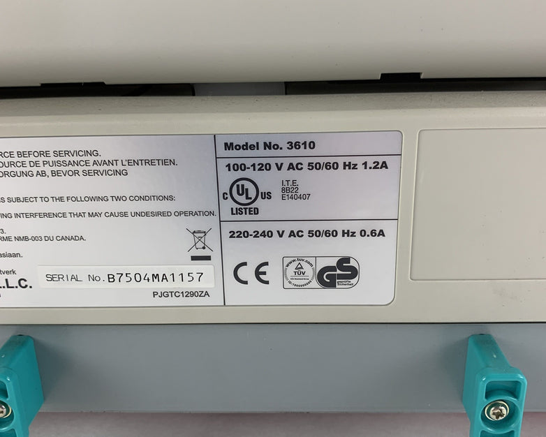 Kodak Truper 3610 Color Duplex Document Scanner 332K Scans Broke Feed Tray