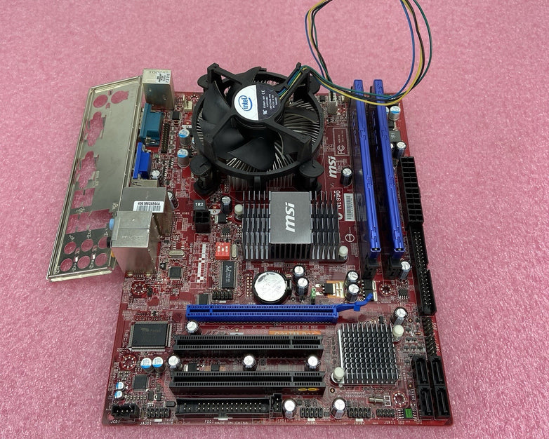 MicroStar MS-7529 Motherboard Intel Celeron E3400 2.6GHz 4GB RAM w/IO Shield