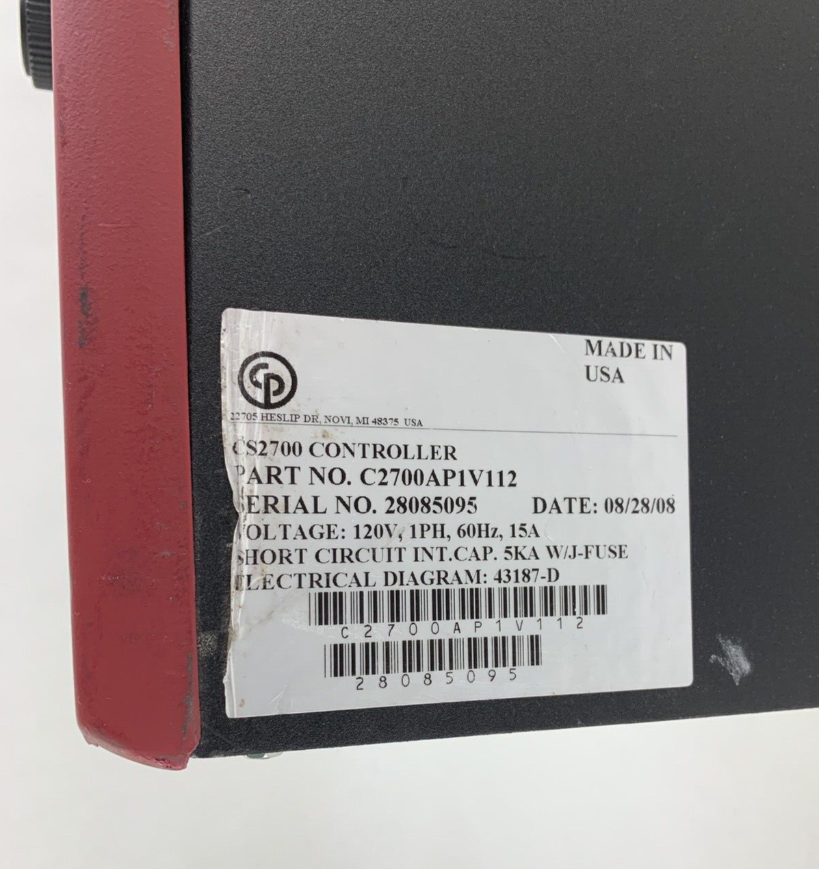 CP TechMotive CS2700AP1V112 Tool Controller CS2700 Parts and Repair