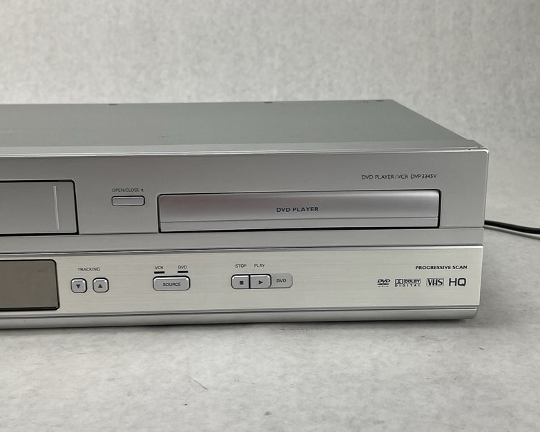 Philips DVP3345V/17 DVD VCR VHS Combo Recorder Player No Remote Tested Working