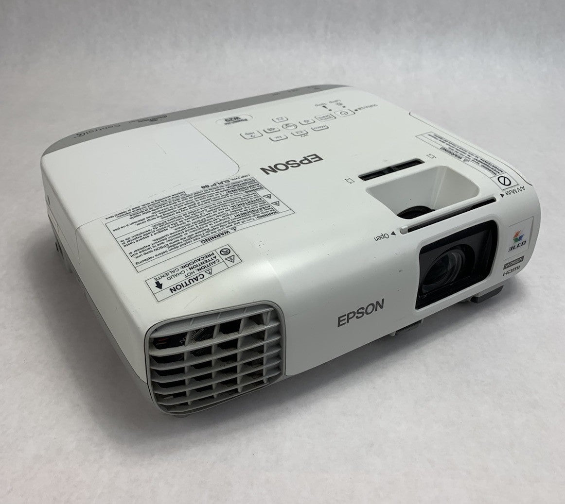 Epson PowerLite W29 H690A LCD Lamp Projector 2724 Lamp Hours - No Remote0