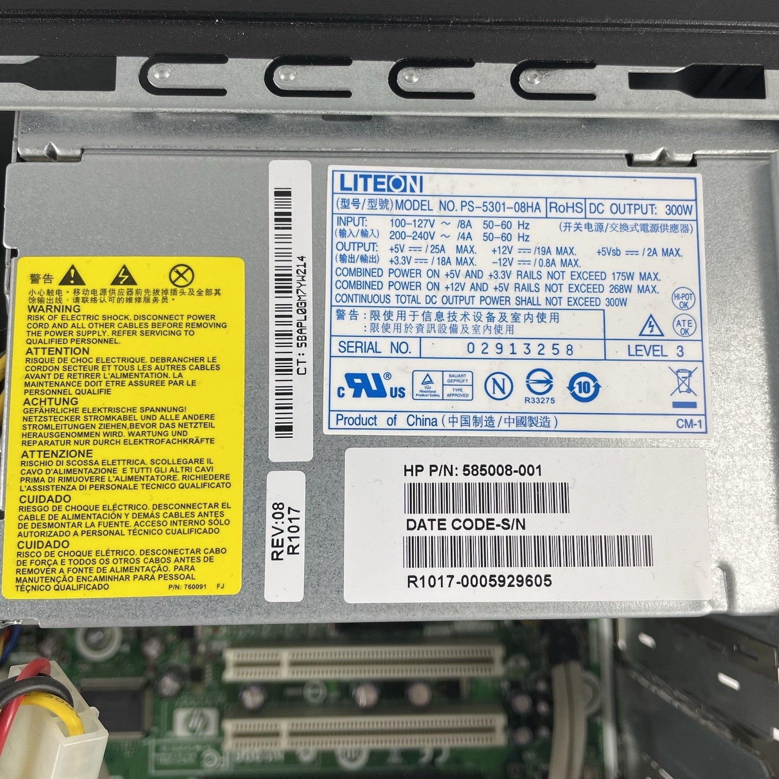 HP Pro 3005 MT AMD Athlon 2 X2 250 3.00 GHz 2 GB RAM No HDD/OS10