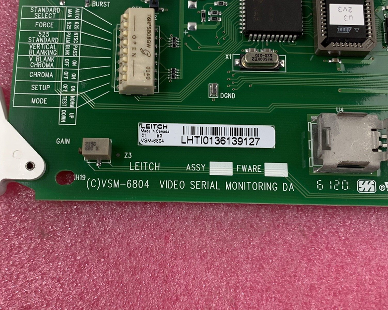 Leitch VSM-6804 video serial monitoring DA card