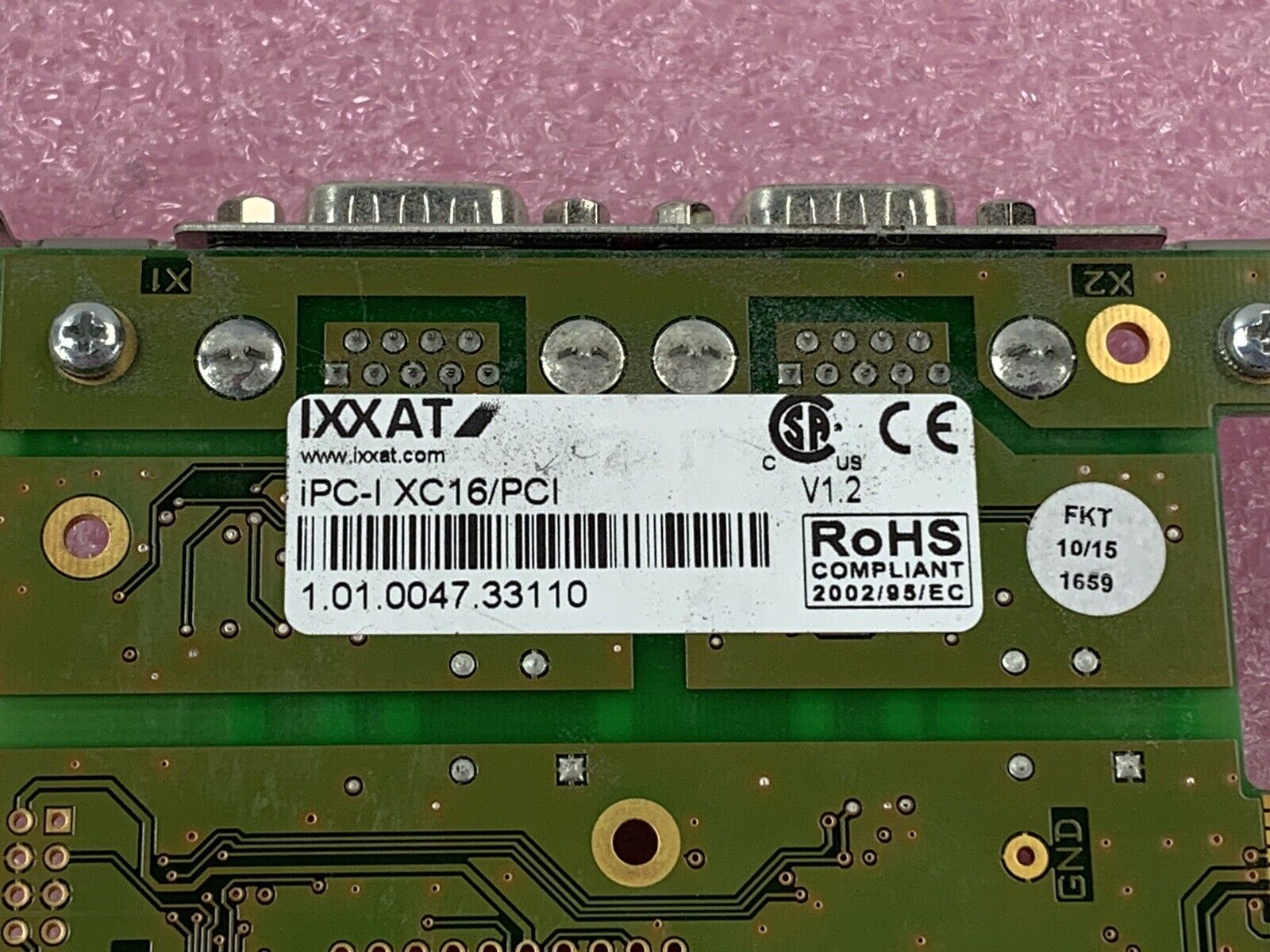 IXXAT iPC-I XC16/PCI V1.2 Intelligent PC CAN Interface Computer PCI Board P4-03